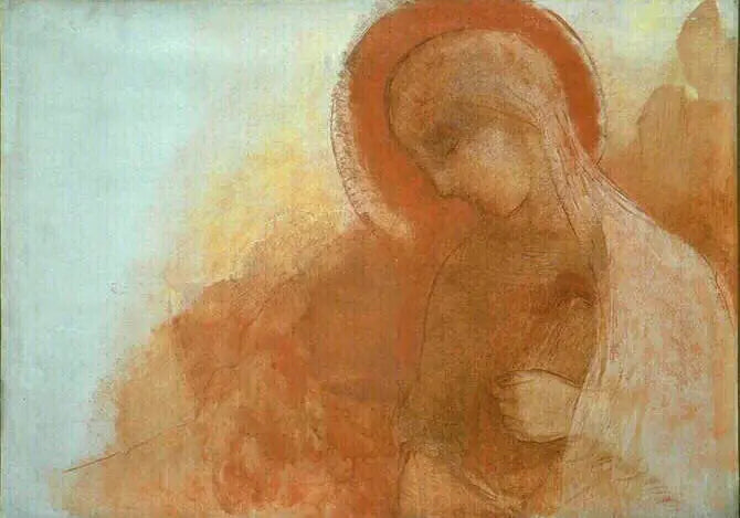 Dziewica - Odilon Redon