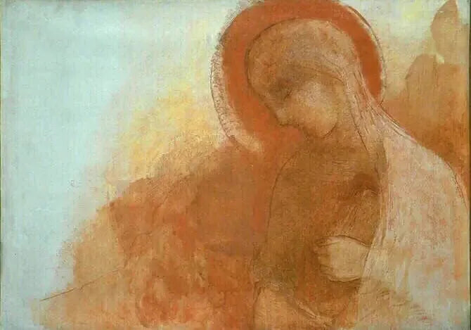 Dziewica - Odilon Redon