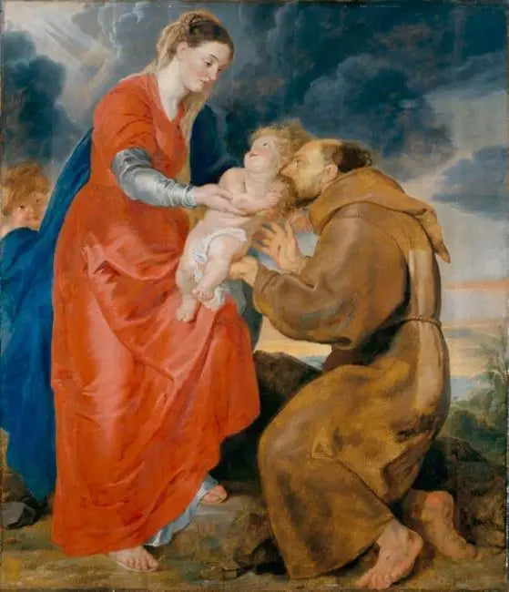 Dziewica z Dzieciątkiem Jezus przedstawiona przed św. Franciszkiem z Asyżu - Peter Paul Rubens