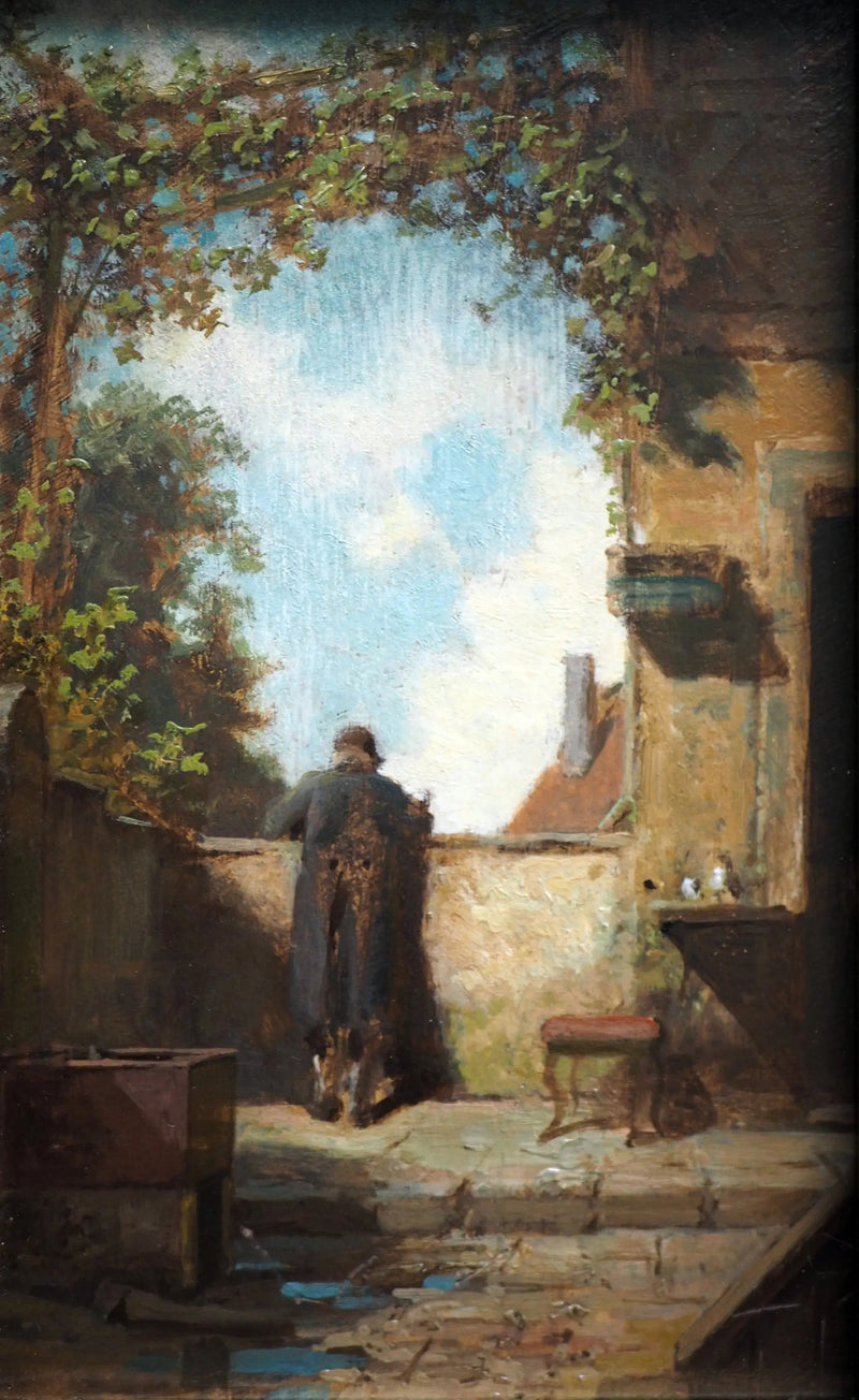 Stary pan na tarasie - Carl Spitzweg