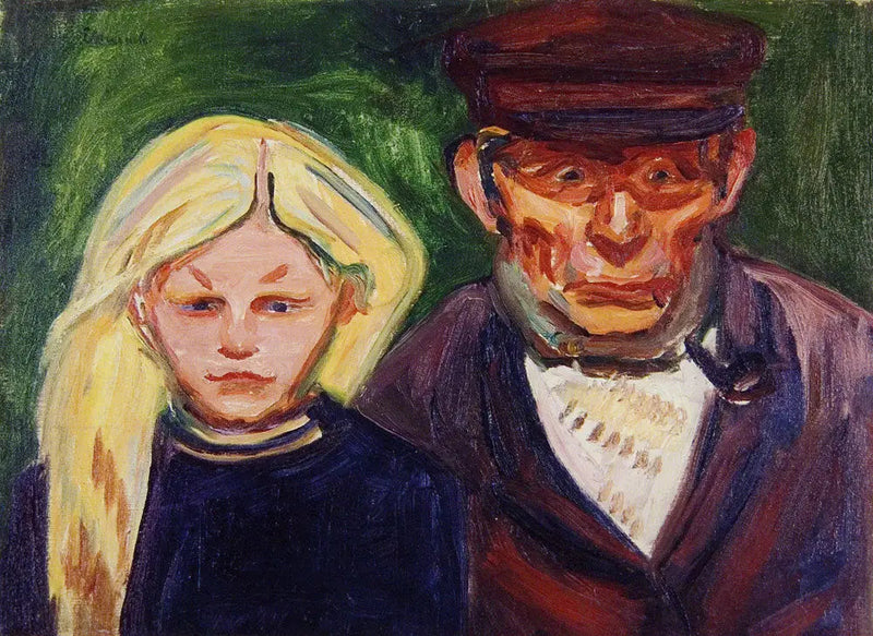 Stary Rybak i jego Córka - Edvard Munch