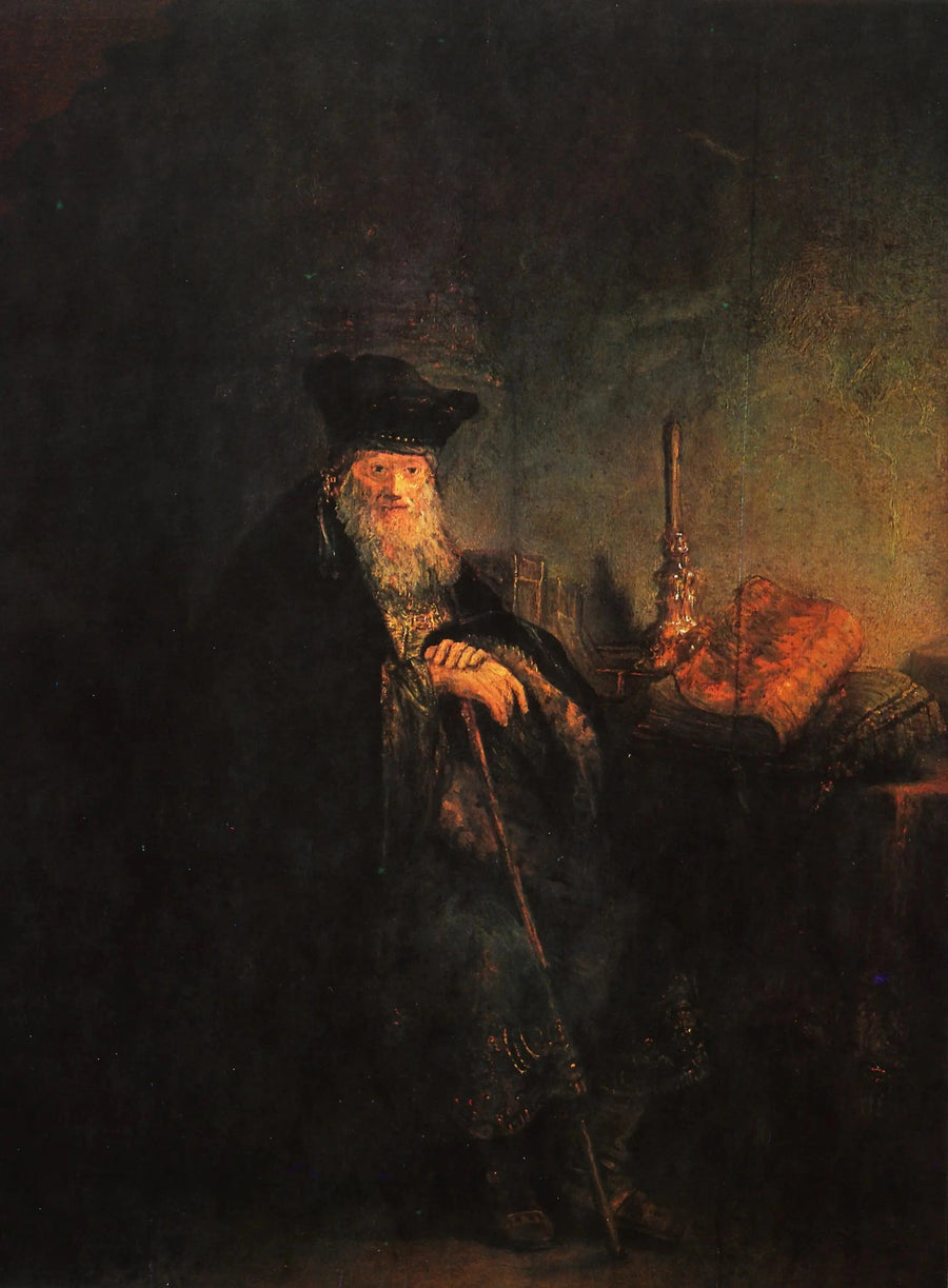 Stary uczony w biurze - Rembrandt