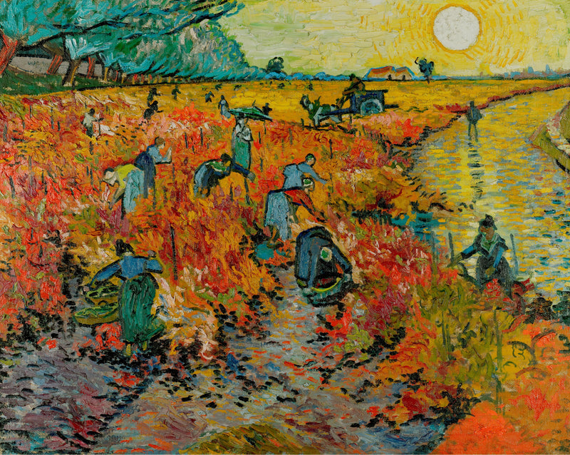 Czerwona winorośl - Vincent van Gogh