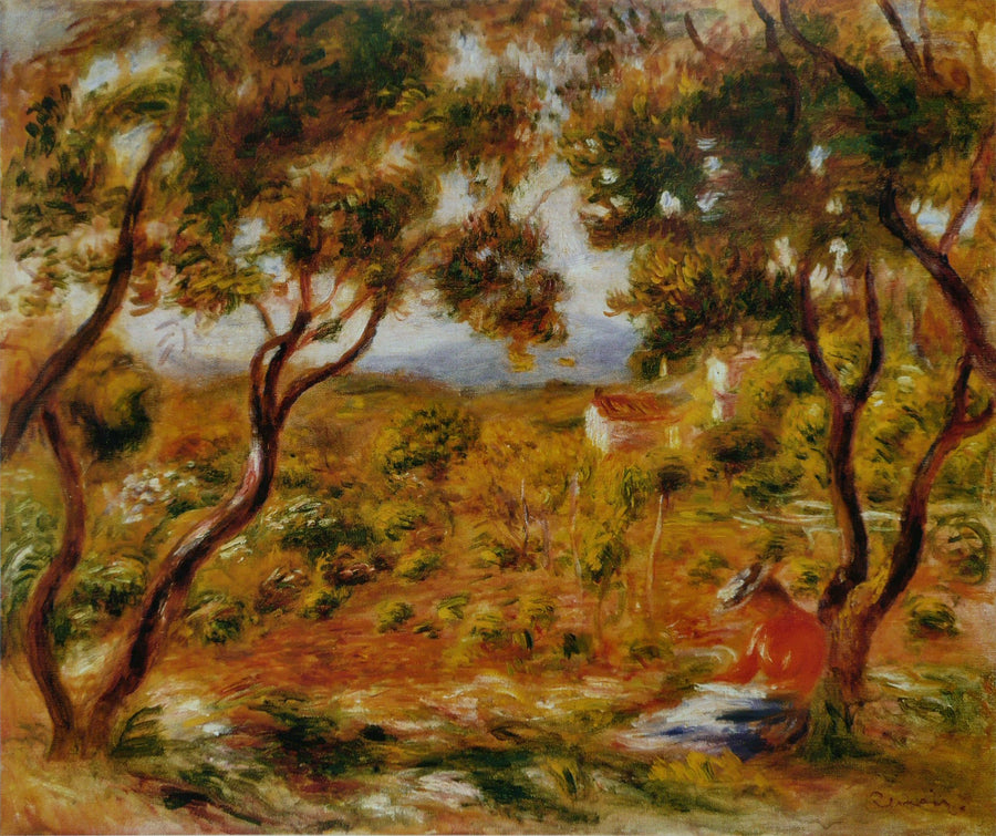 Winnice w Cagnes - Pierre-Auguste Renoir
