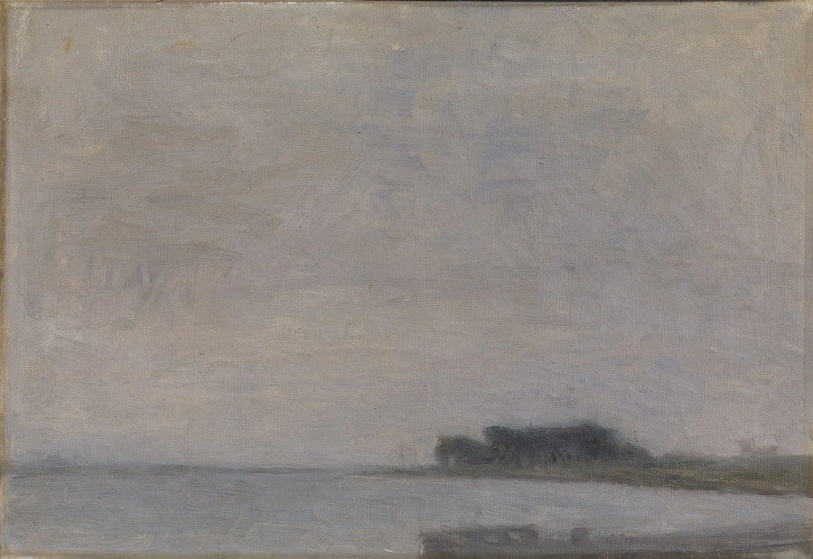 Krajobraz wyspy Falster - Vilhelm Hammershøi