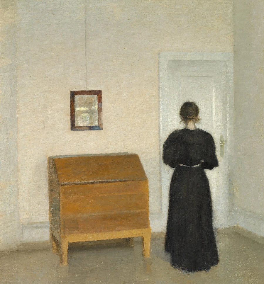Salon żółtego sekretarza - Vilhelm Hammershøi