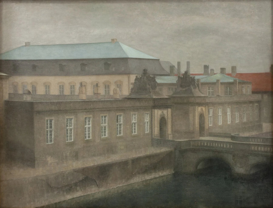 Starożytny Christiansborg, późna jesień - Vilhelm Hammershøi