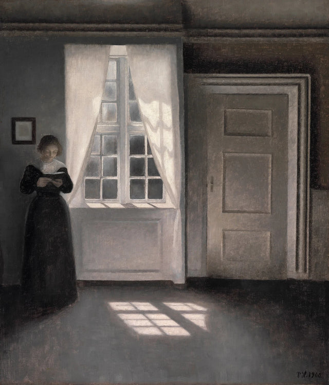 Wnętrze Strandgade 30, 1900 - Vilhelm Hammershøi