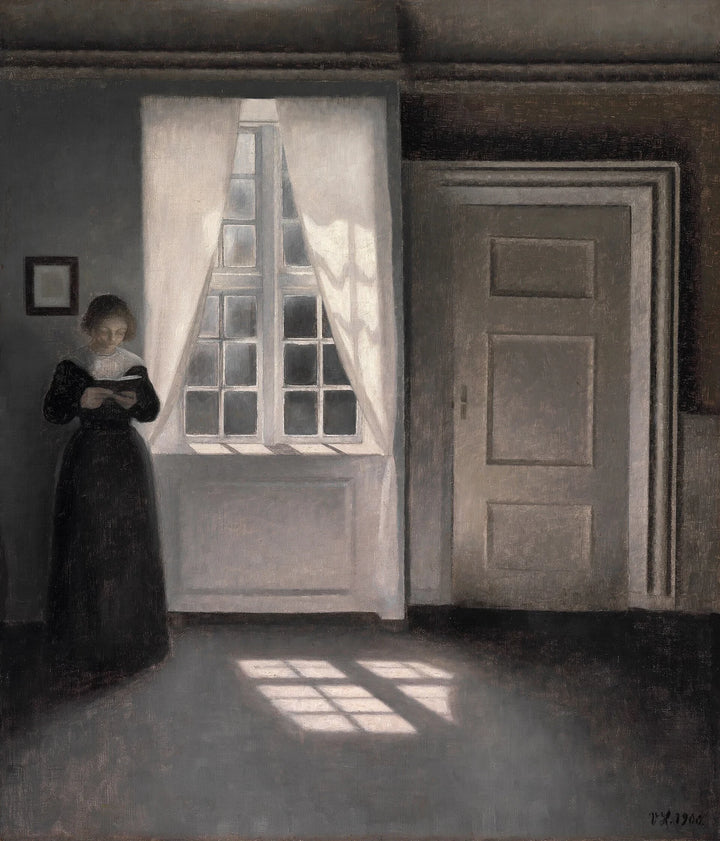 Wnętrze Strandgade 30, 1900 - Vilhelm Hammershøi