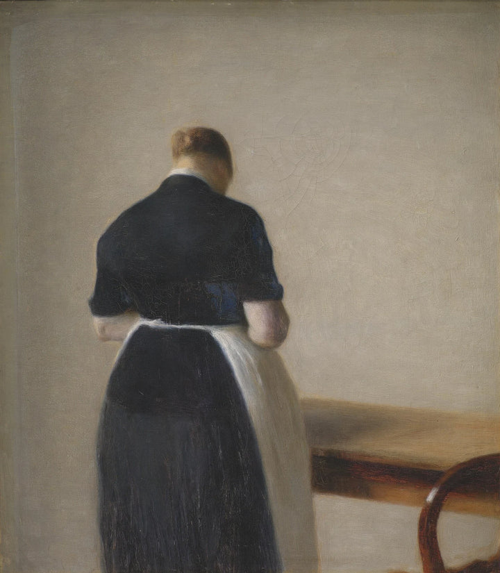 Kobieta widziana od tyłu - Vilhelm Hammershøi