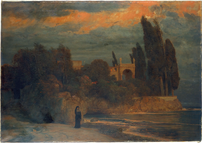 Willa nad morzem III - Arnold Böcklin