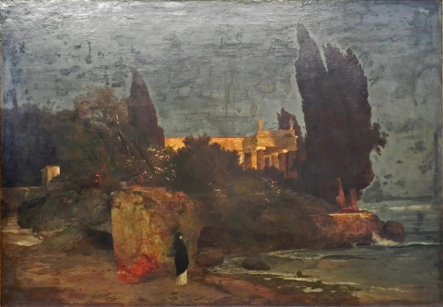 Willa nad morzem, wersja I - Arnold Böcklin