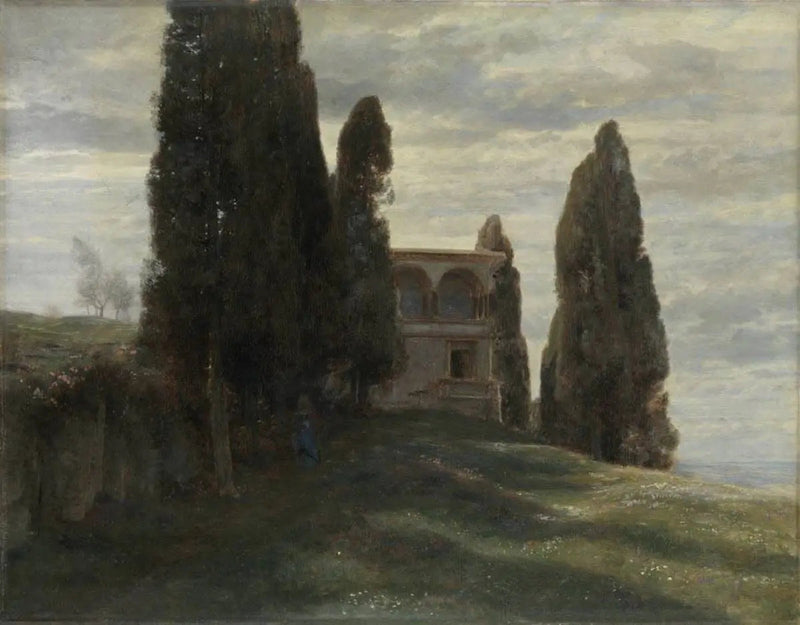 Włoska willa na wiosnę - Arnold Böcklin