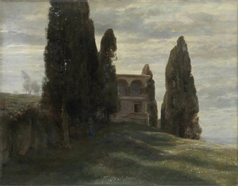 Włoska willa na wiosnę - Arnold Böcklin