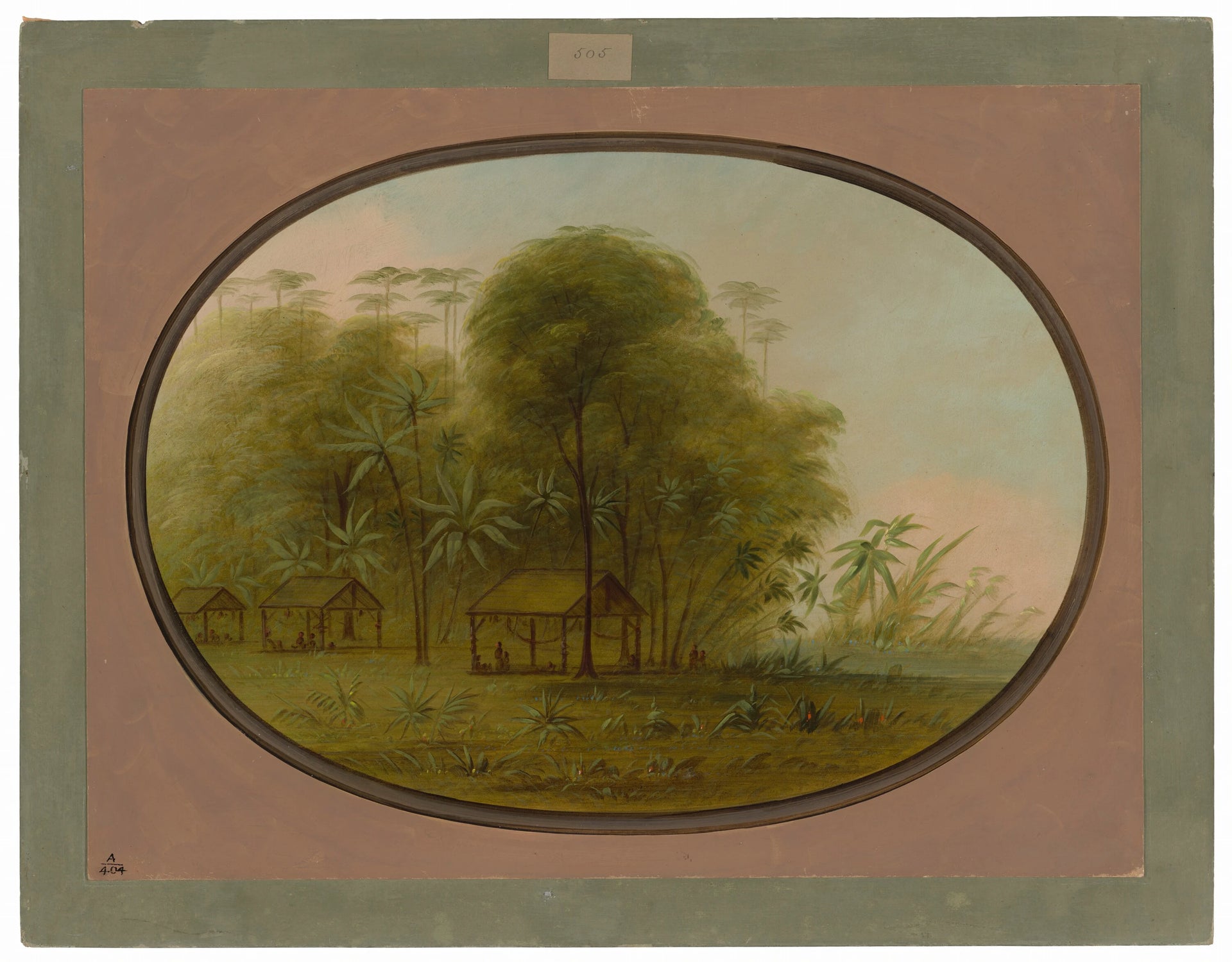 Village d'Arowak - George Catlin
