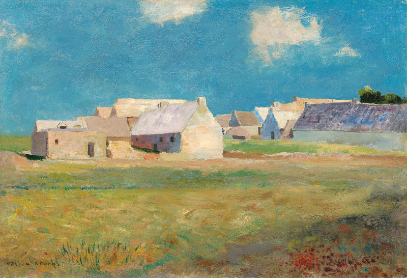 Bretońska wioska - Odilon Redon