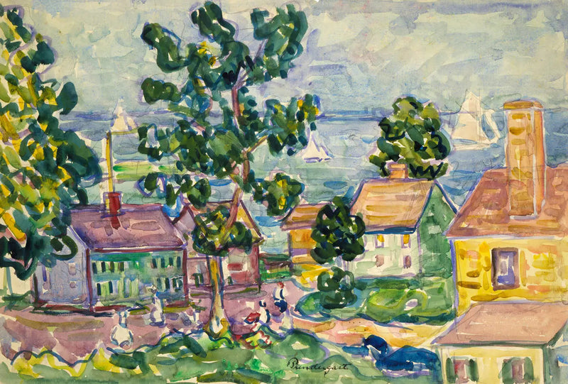 Wioska nadmorska Nowej Anglii - Maurice Prendergast