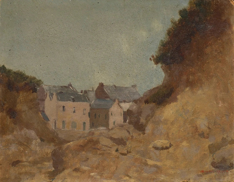 Wioska w Basses-Pyrénées - Odilon Redon