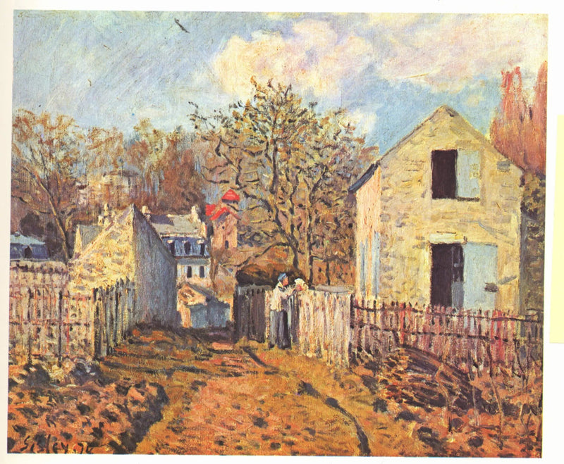 Wioska Voisins - Alfred Sisley