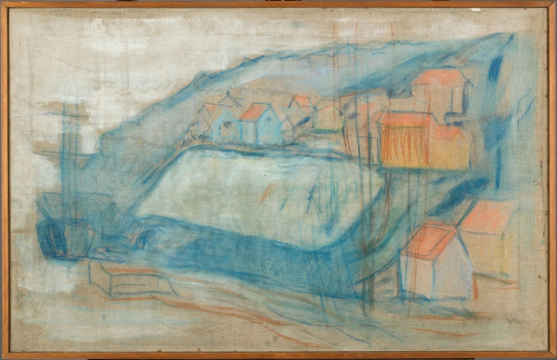 Wioska nad morzem - Edvard Munch