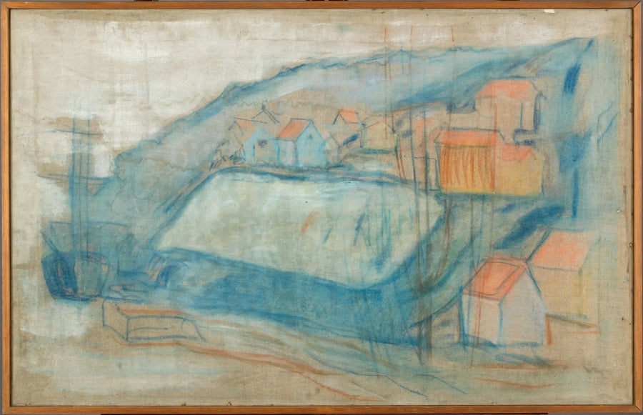 Wioska nad morzem - Edvard Munch