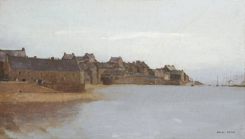 Wioska na wybrzeżu Bretanii - Odilon Redon
