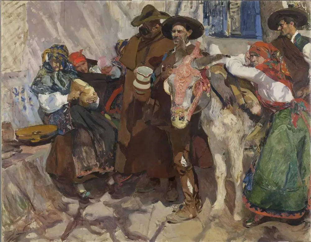 Villageois de Léon - Joaquín Sorolla image 1 tableau peint à l’huile sur toile