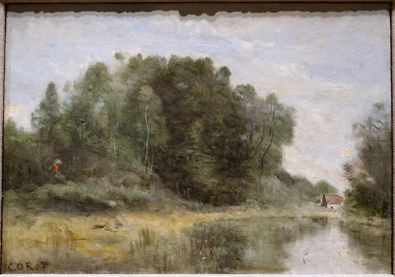 Ville d'Avray - nad brzegiem stawu - Jean-Baptiste Camille Corot