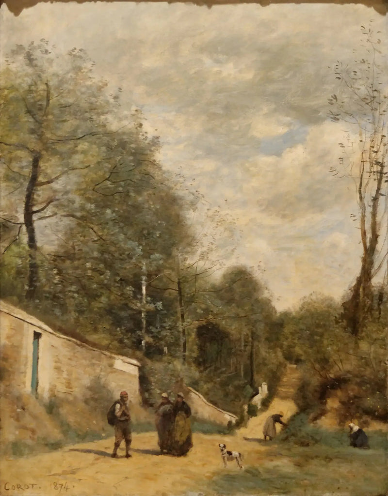 Ville-d'Avray, ścieżka do dworca - Jean-Baptiste Camille Corot