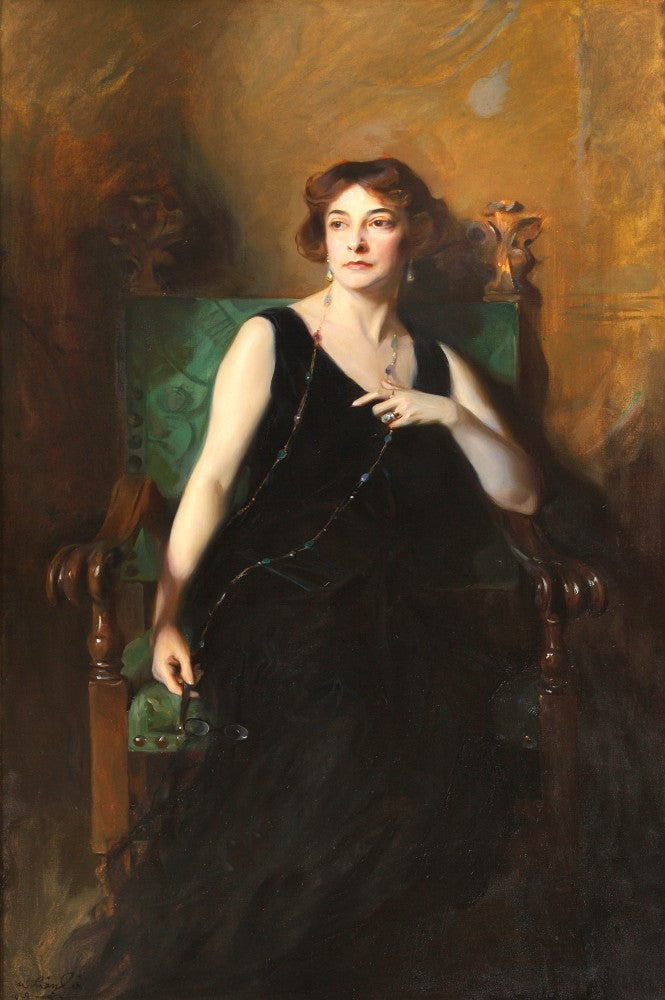 Violet Marcia Catherine Warwick Bamfylde, comtesse d'Onslow (1883-1954) - Philip de László image 1 copie de tableau peinte à la main