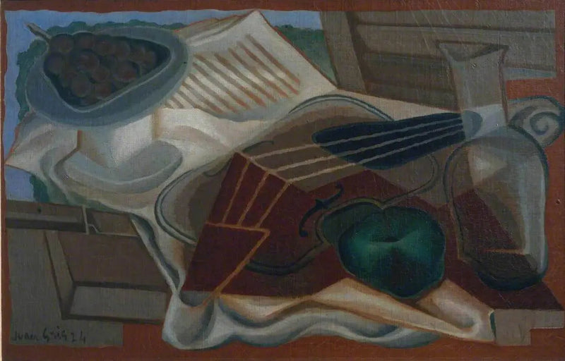 Skrzypce i misa na owoce - Juan Gris