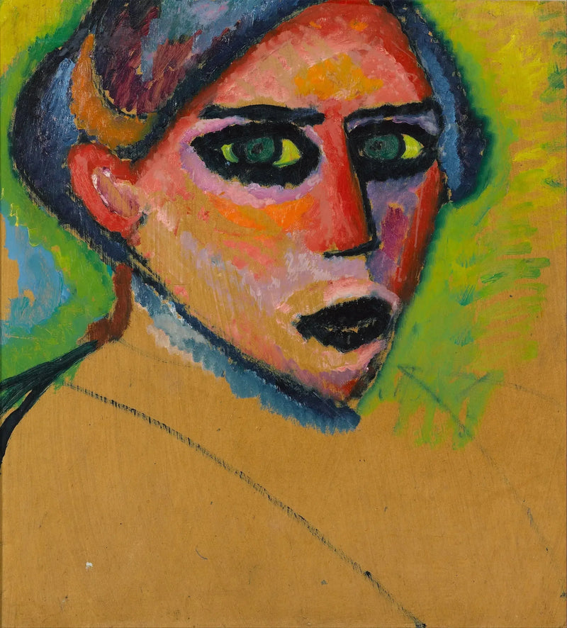 twarz kobiety - Aleksiej von Jawlensky