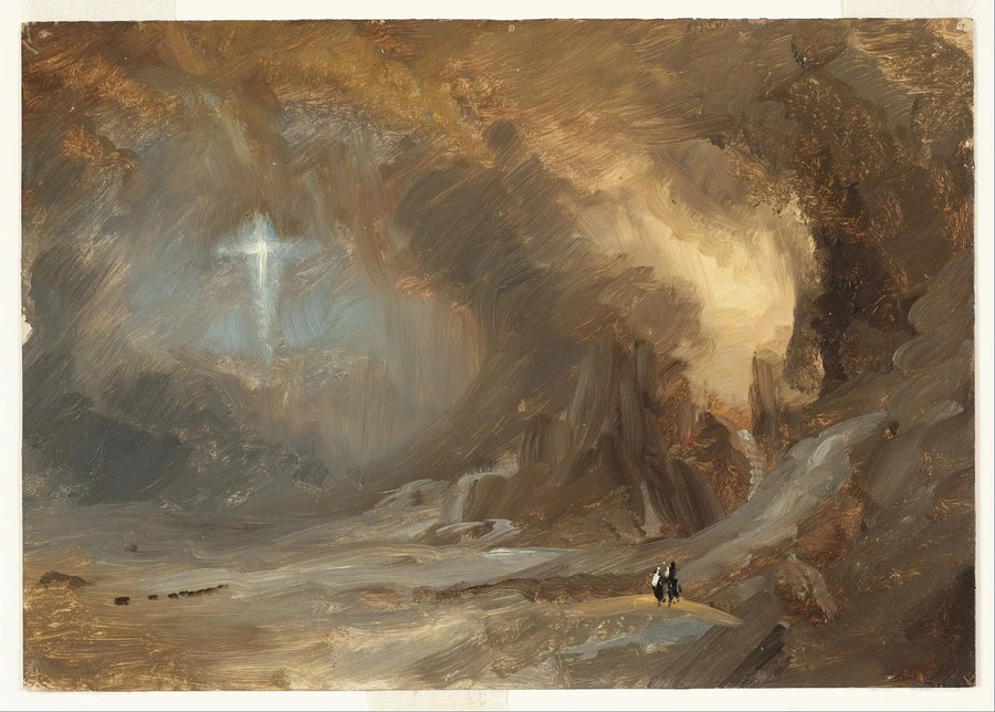 Widok Krzyża - Frederic Edwin Church