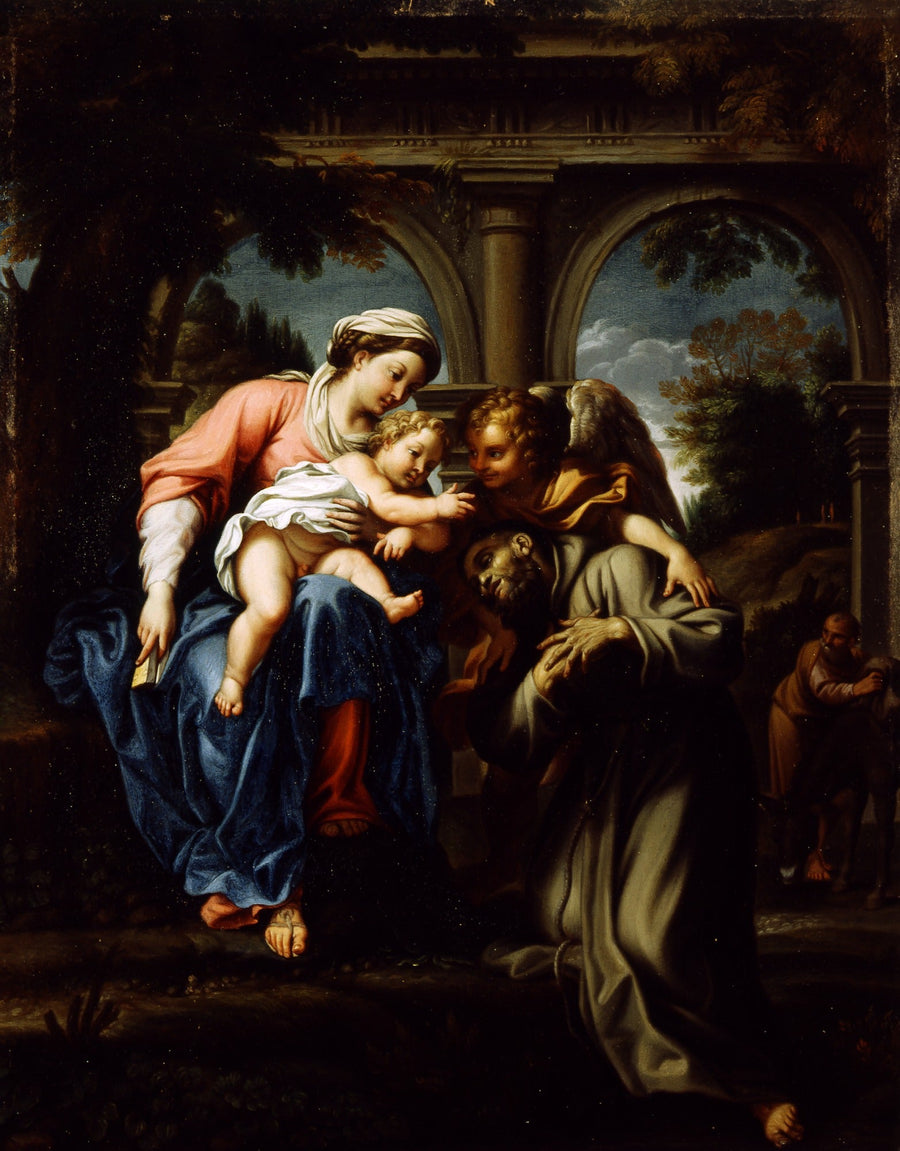 Widok świętego Franciszka - Annibale Carracci