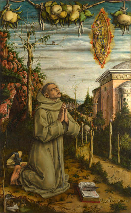 Widok błogosławionego Gabriele Ferretti - Carlo Crivelli