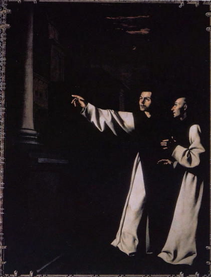 Prorocza wizja brata Pedro z Salamanki - Francisco de Zurbarán