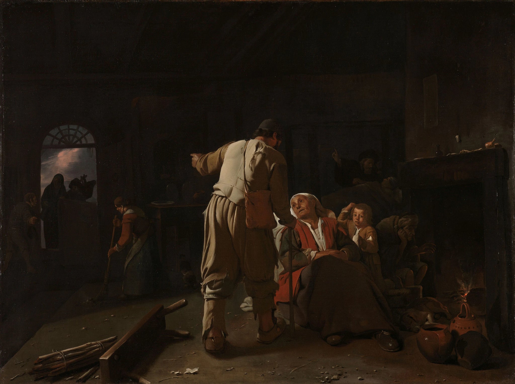 Visiter les malades - Michiel Sweerts