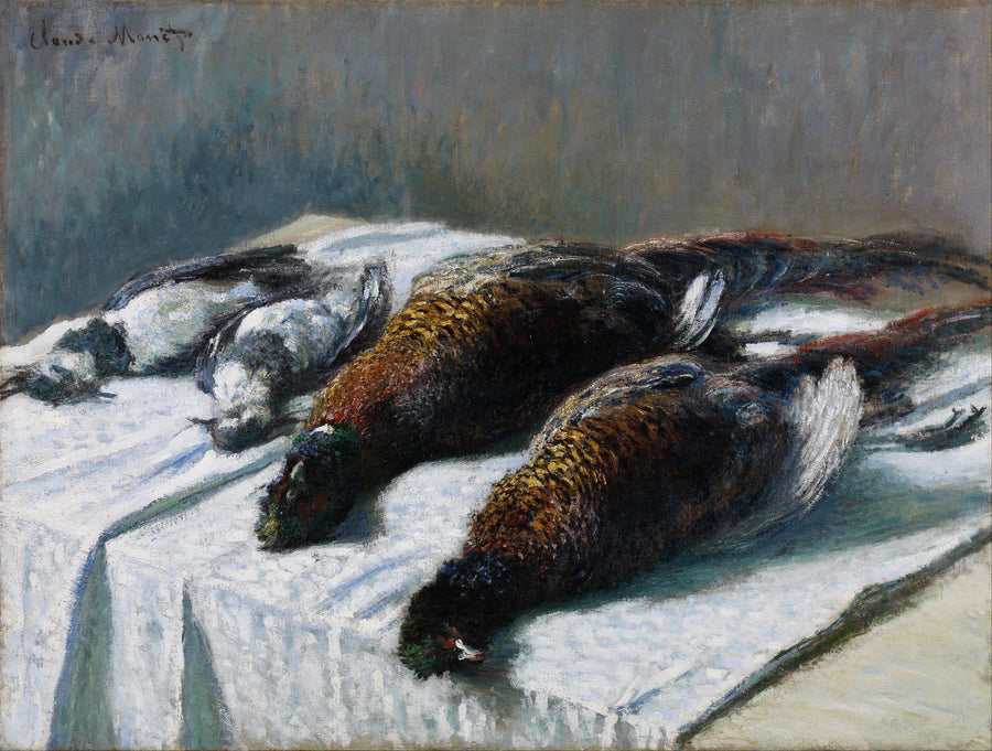 Martwa natura z bażantami i sieweczkami W550 - Claude Monet