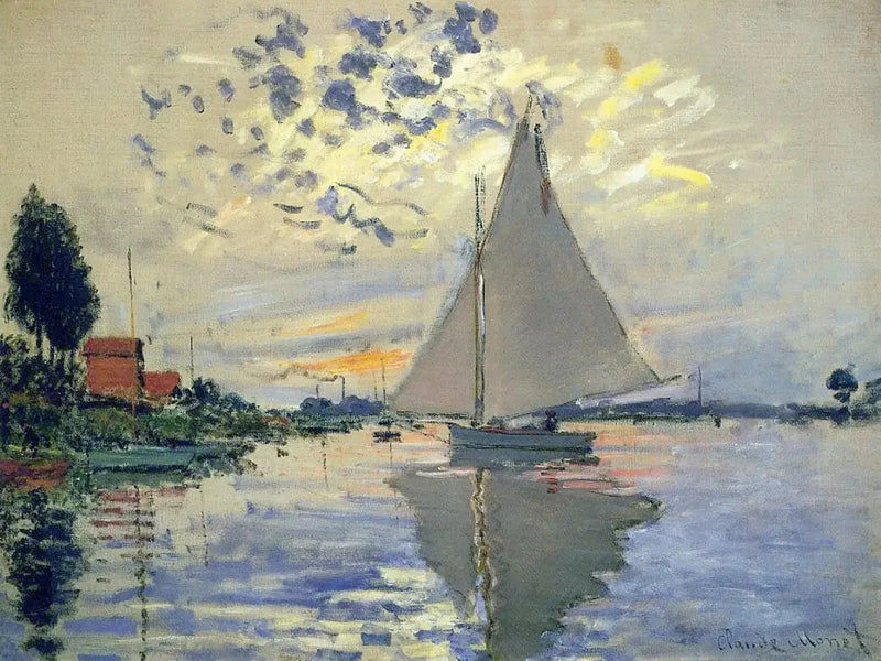 Żaglówka w Petit-Gennevilliers W336 - Claude Monet