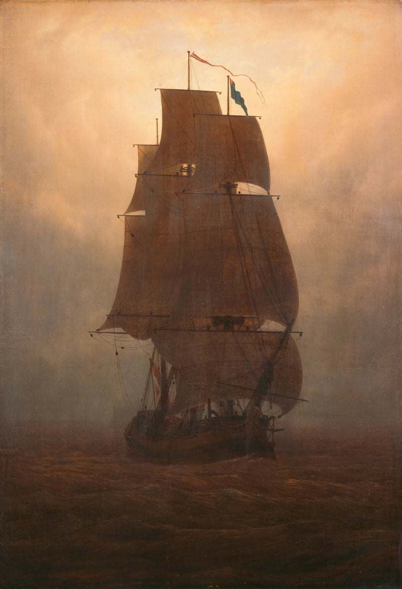 Żaglowiec - Caspar David Friedrich