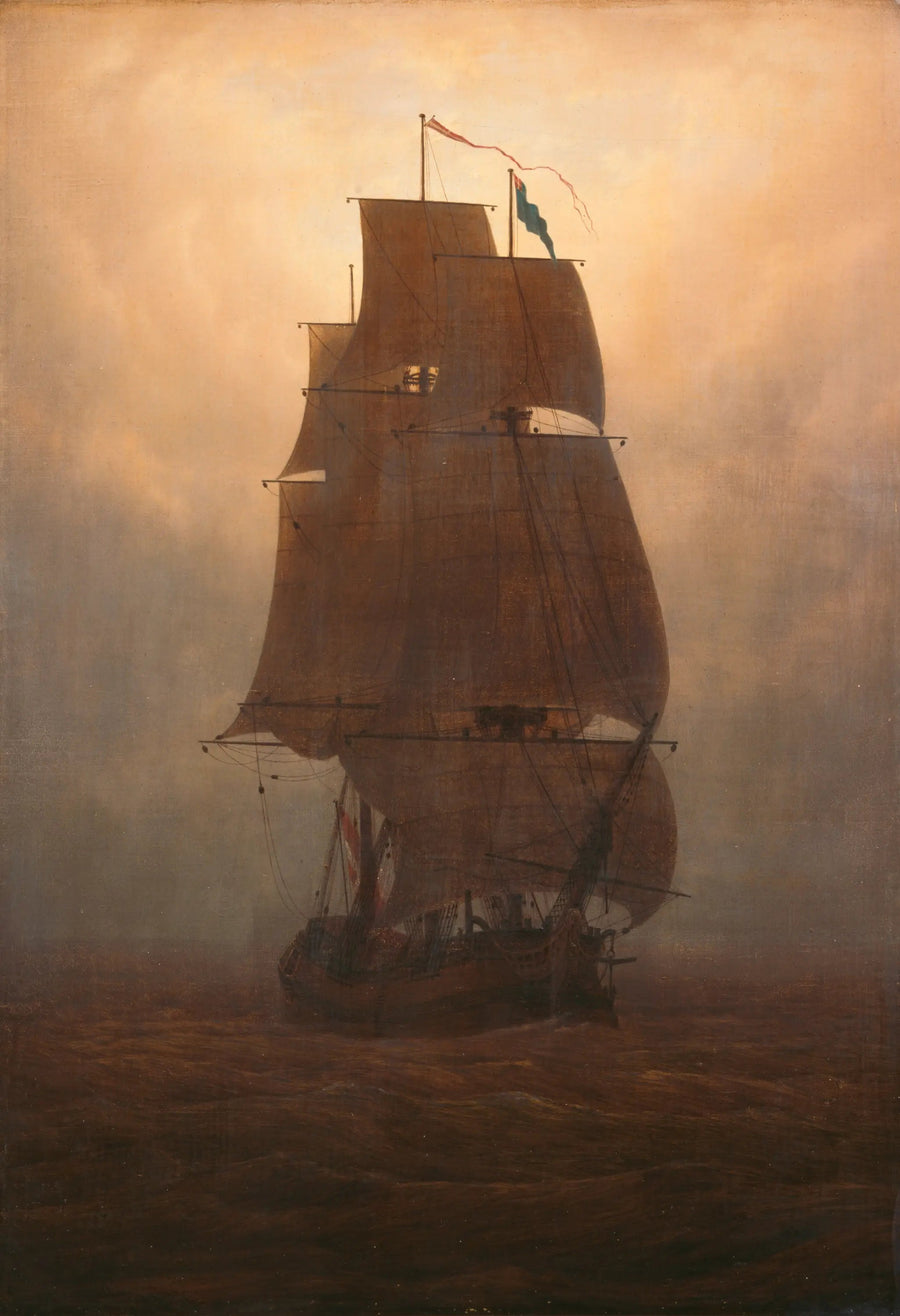 Żaglowiec - Caspar David Friedrich