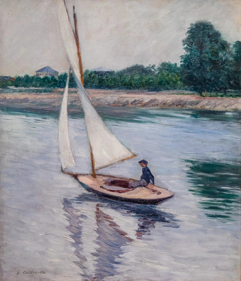 Żaglówka na Sekwanie w Argenteuil - Gustave Caillebotte