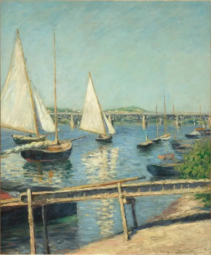 Żaglówki w Argenteuil - Gustave Caillebotte