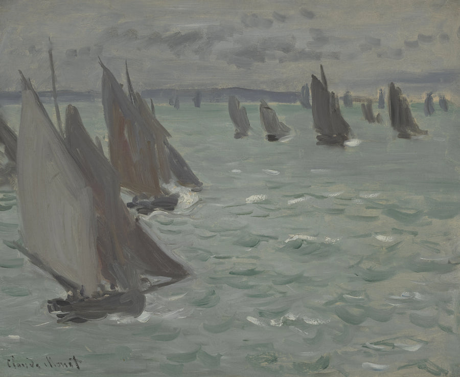 Żaglówki na morzu W125 - Claude Monet