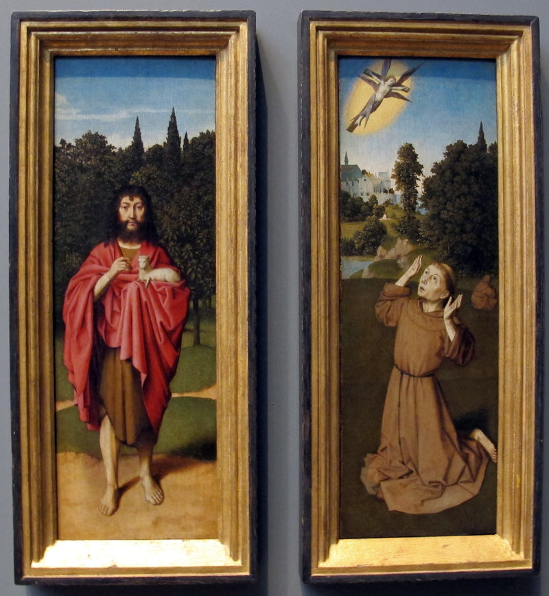 Prawy żaluzja. SAINT Jean-Baptiste. - Gérard David