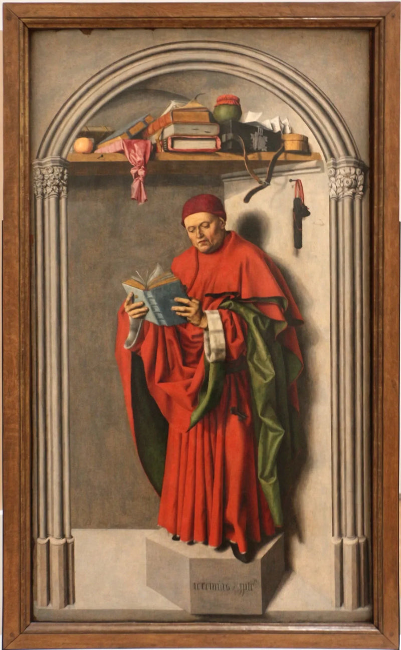 Prawa skrzydło triptyku Kościoła Świętego Zbawiciela w Aix-en-Provence, awers: prorok Jeremiasz