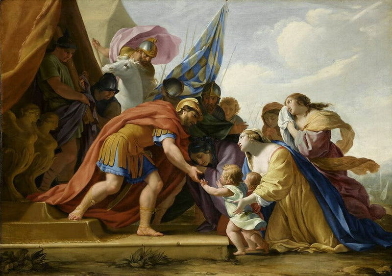 Volumnie i Veturia przed Koriolanem - Eustache Le Sueur