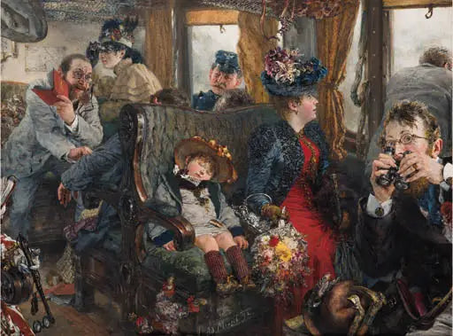 Podróż przez piękną naturę - Adolph von Menzel