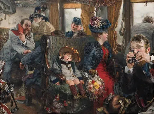 Podróż przez piękną naturę - Adolph von Menzel