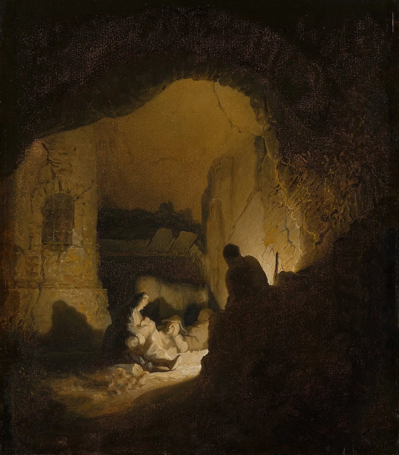 Podróżnicy w odpoczynku (Odpoczynek podczas ucieczki do Egiptu) - Rembrandt